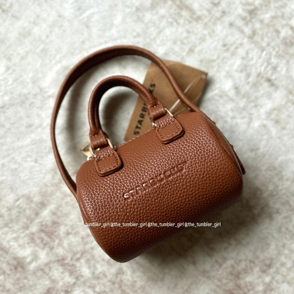 Starbucks Taiwan Mini Siren Brown Duffle Bag (READY TO SHIP)