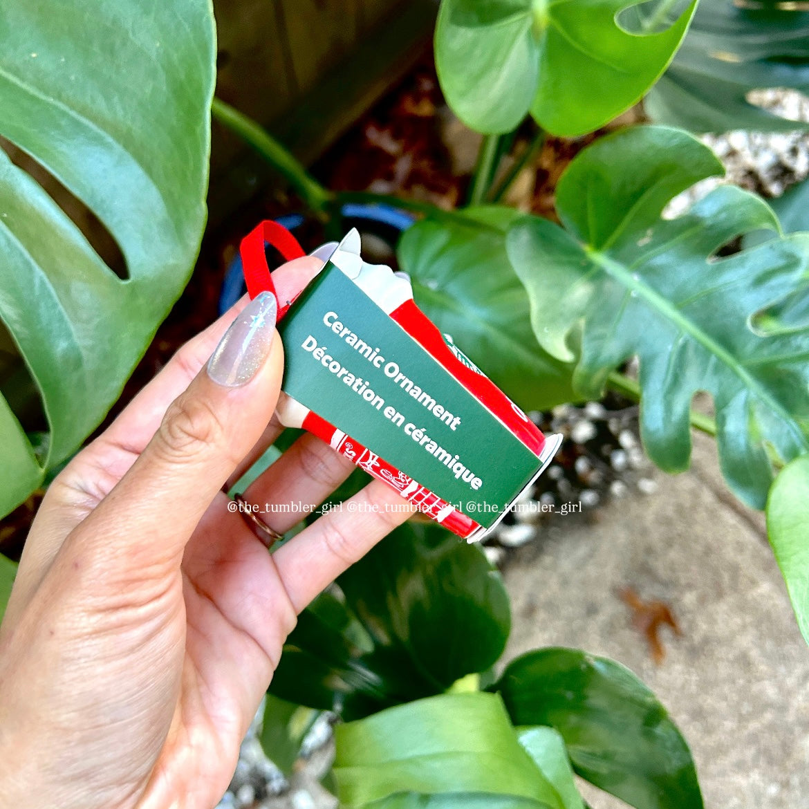 Starbucks 2025 Holiday Red Ceramic Mini Hot Cup ‘Cheers!’ Tree Ornament (READY TO SHIP)