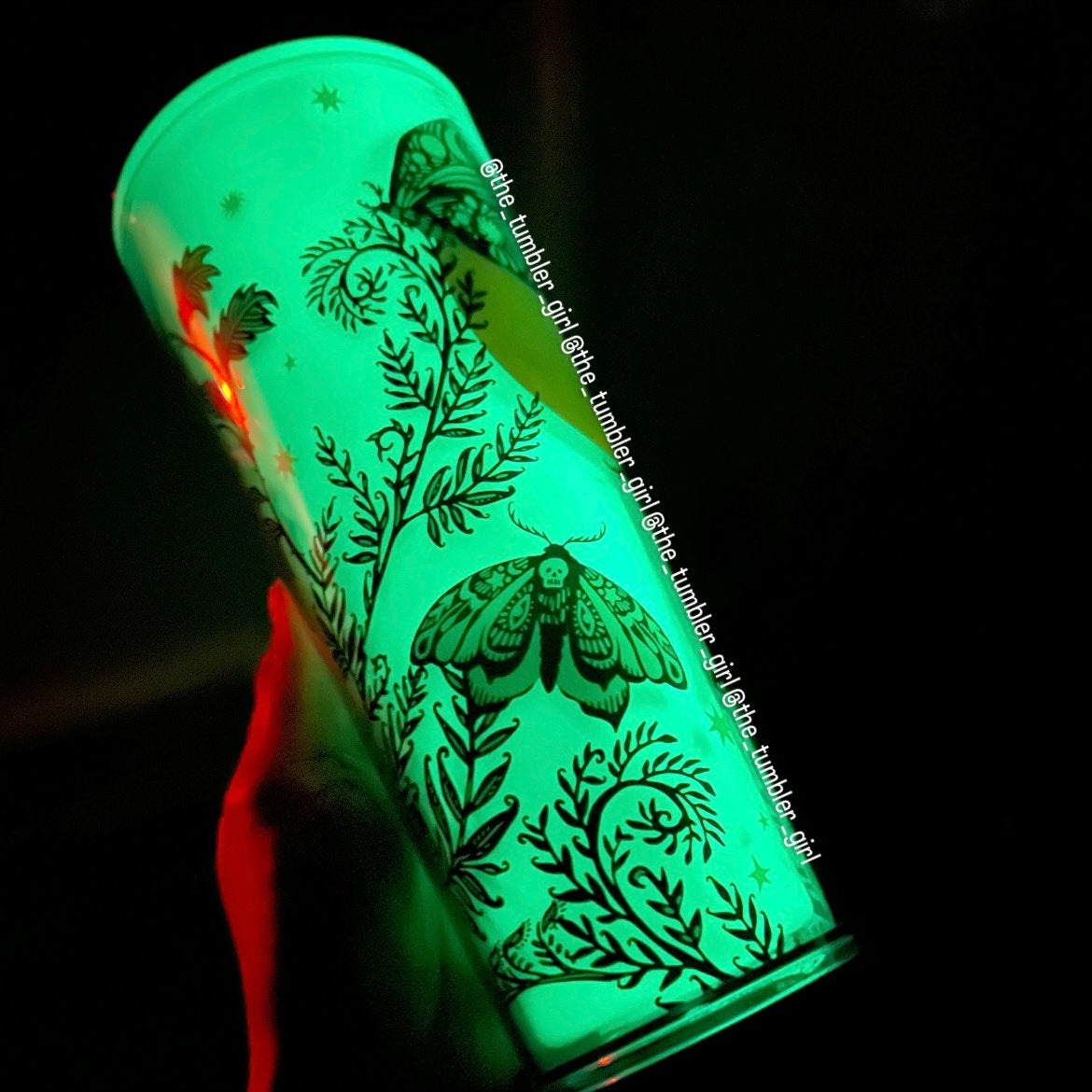 Starbucks Halloween Glow in the Dark Night Moth Cold Cup Tumbler (READY TO SHIP)