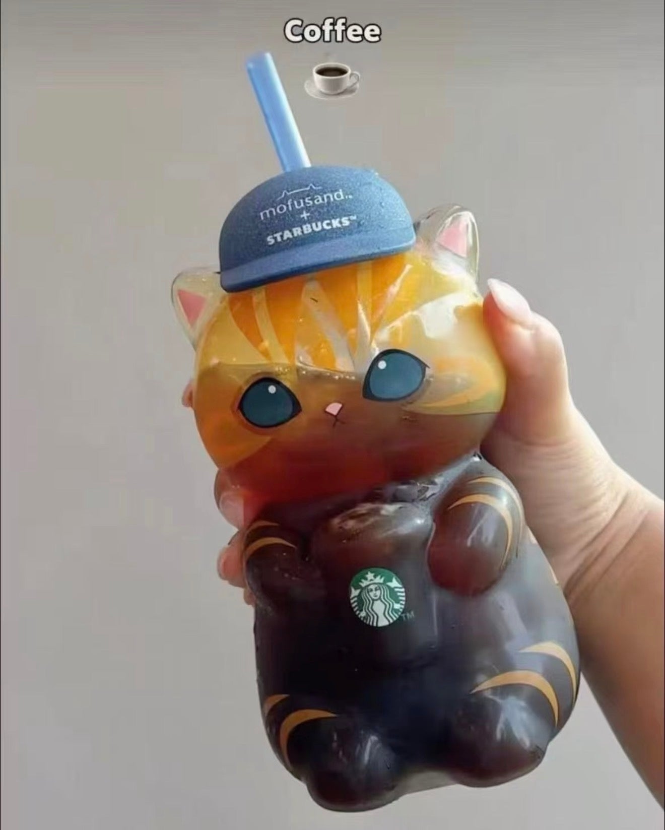 2026 Singapore Exclusive Mofusand Cat Glass Cold Cup (Ships Late September)