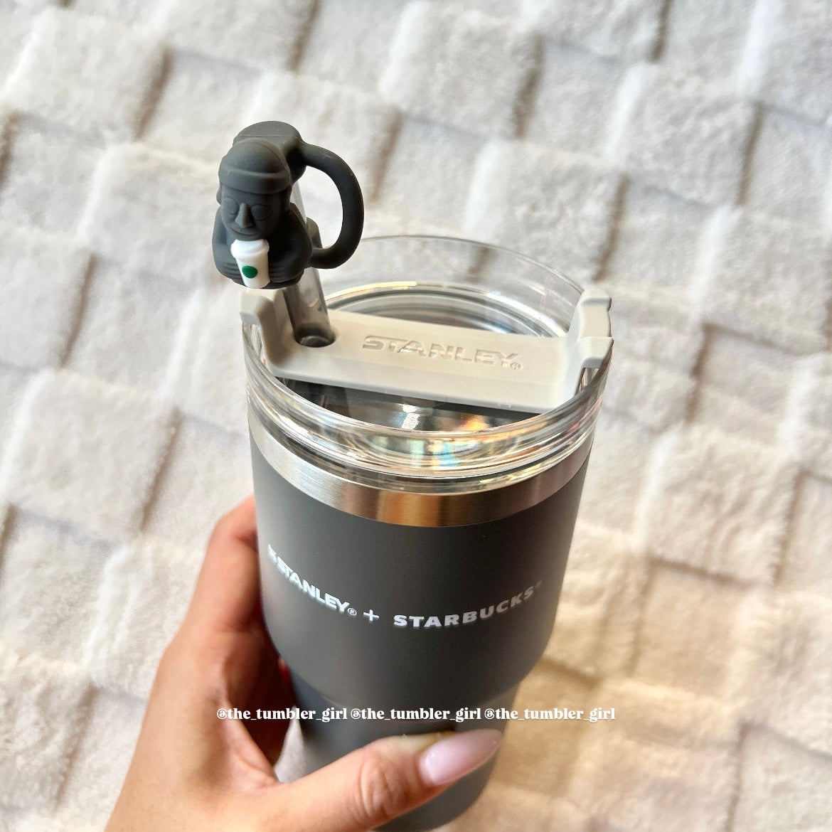 *RARE* Stanley x Starbucks Korea Jeju Island Exclusive Smoky Gray 20oz Stainless Steel Tumbler