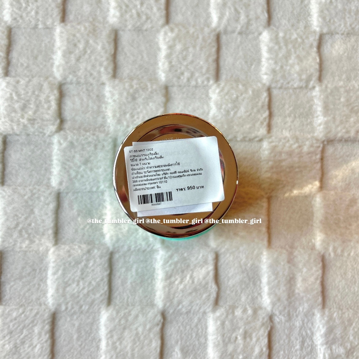 Starbucks Thailand Exclusive Tiffany Blue 12oz Stainless Steel Tumbler