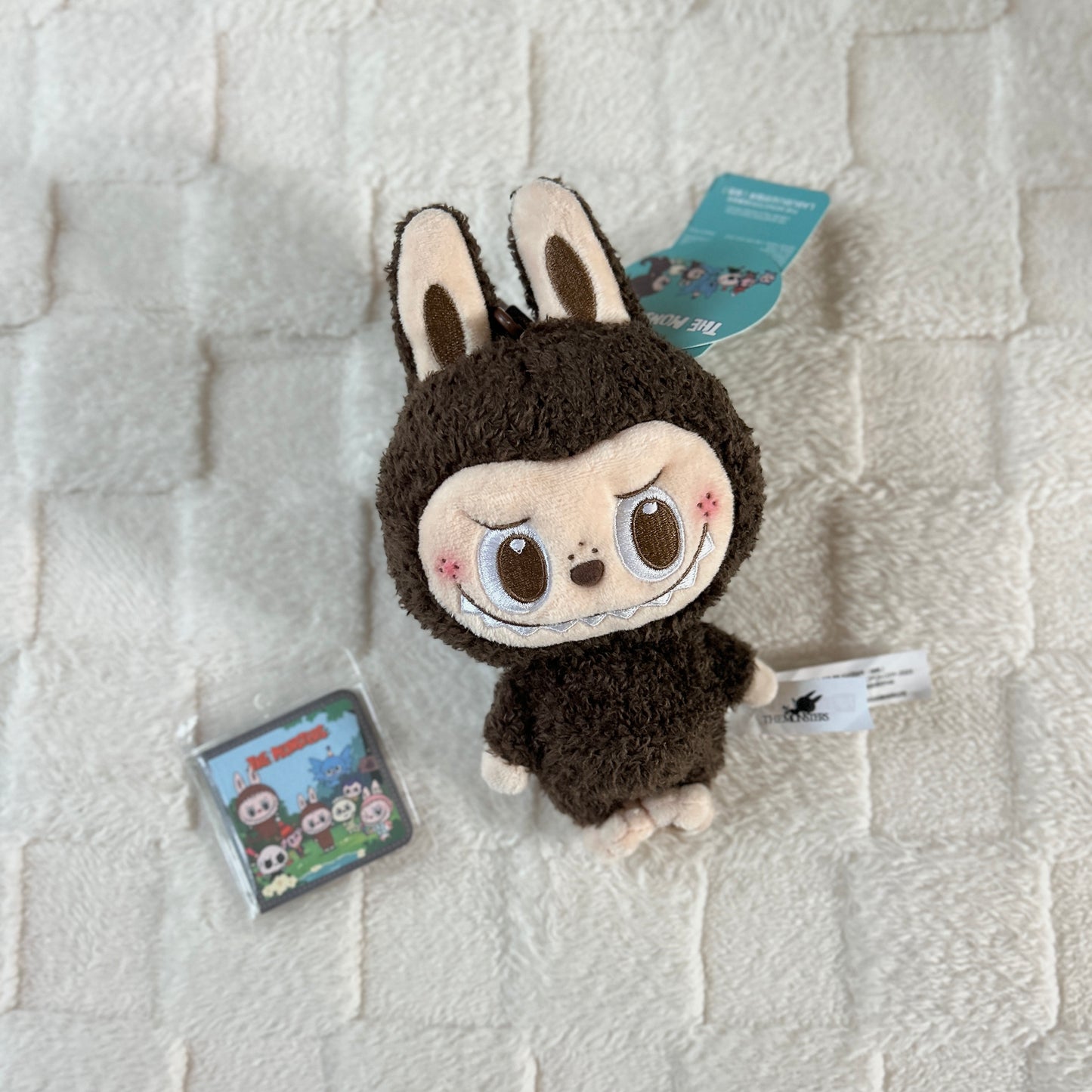 POP MART The Monsters Classic Series - LABUBU Plush Figure Pendant Brown (POP LAND EXCLUSIVE)