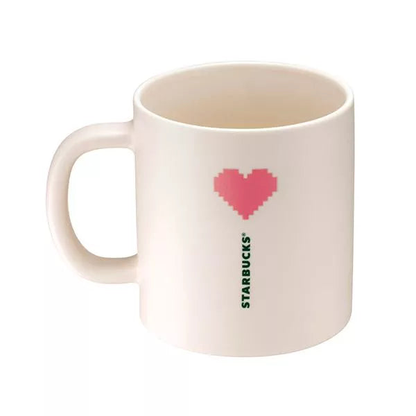 Starbucks Taiwan 2025 “Nostalgia Game Series” – 12oz Bearista Game Heart COLOR-CHANGING Ceramic Mug (Ships End of April)