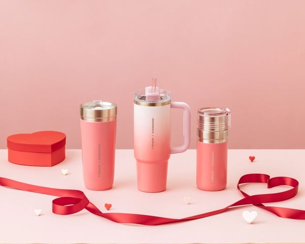 Starbucks Taiwan x Stanley Pink Ombré 17oz Stainless Steel Tumbler (ships mid-Feb.)