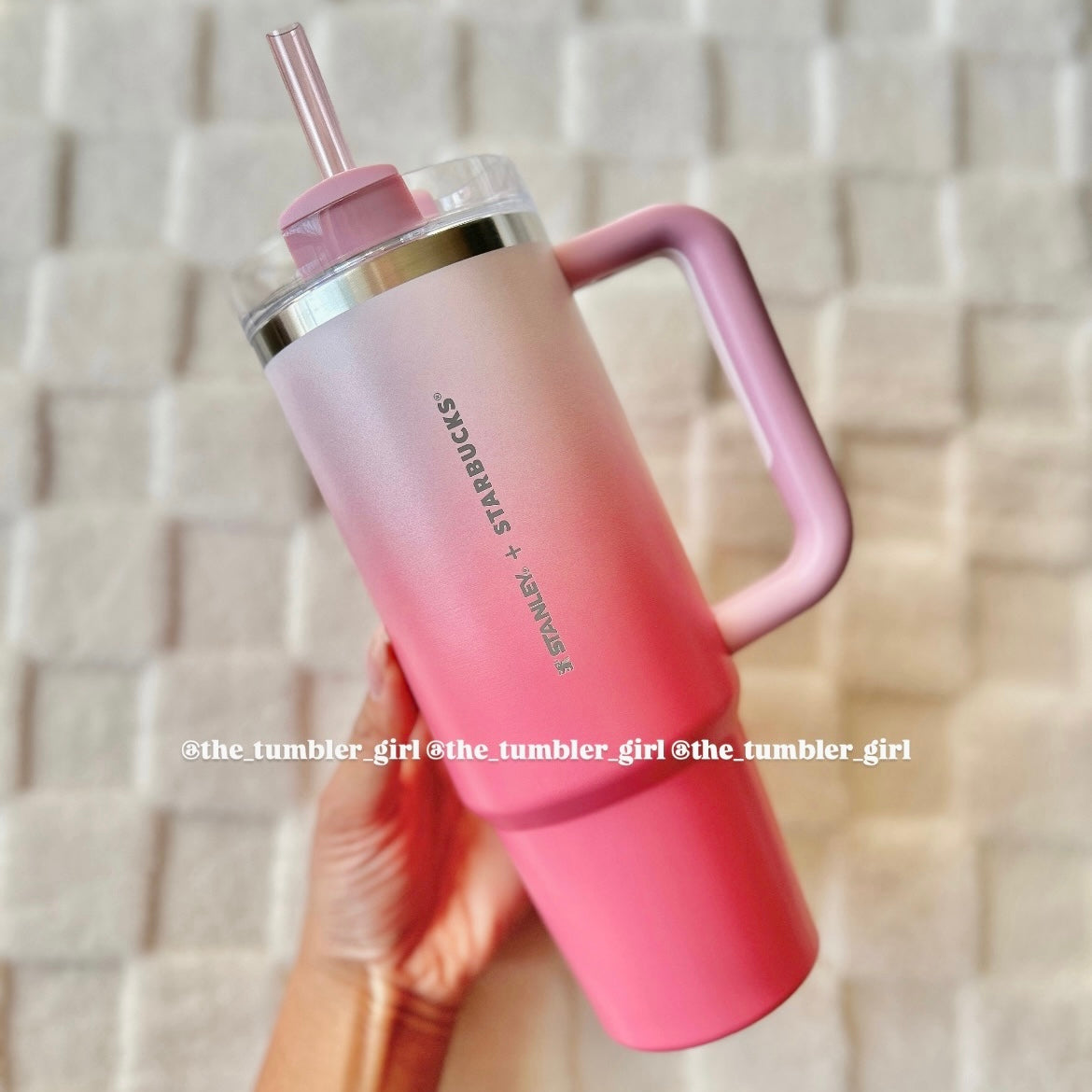 Starbucks Taiwan x Stanley Pink Gradient 30oz Stainless Steel Tumbler