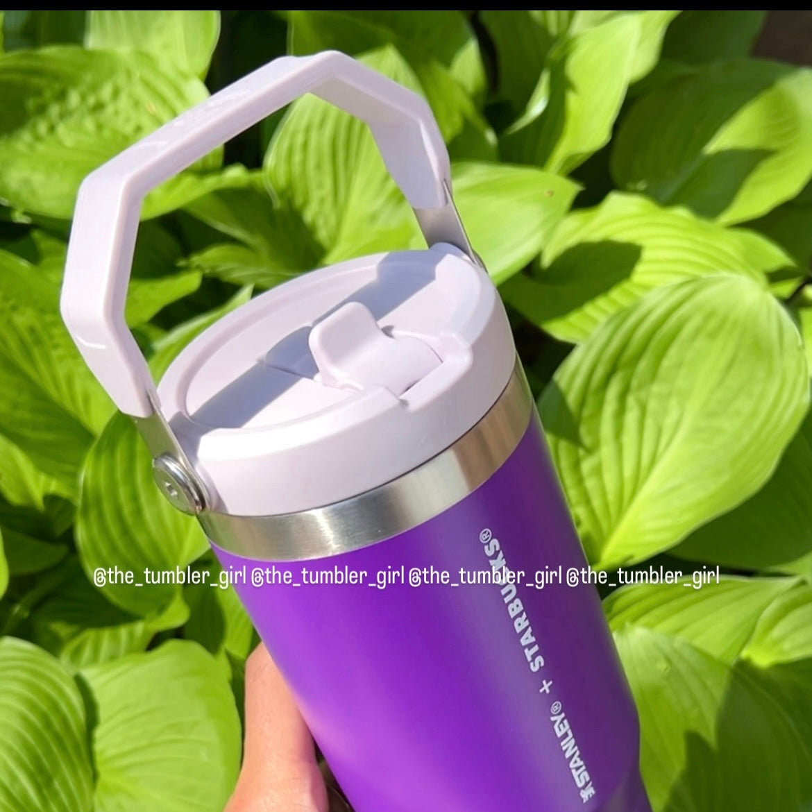 Starbucks China x Stanley 30oz Purple Travel Tumbler - Flip Straw & Carry Handle (READY TO SHIP)