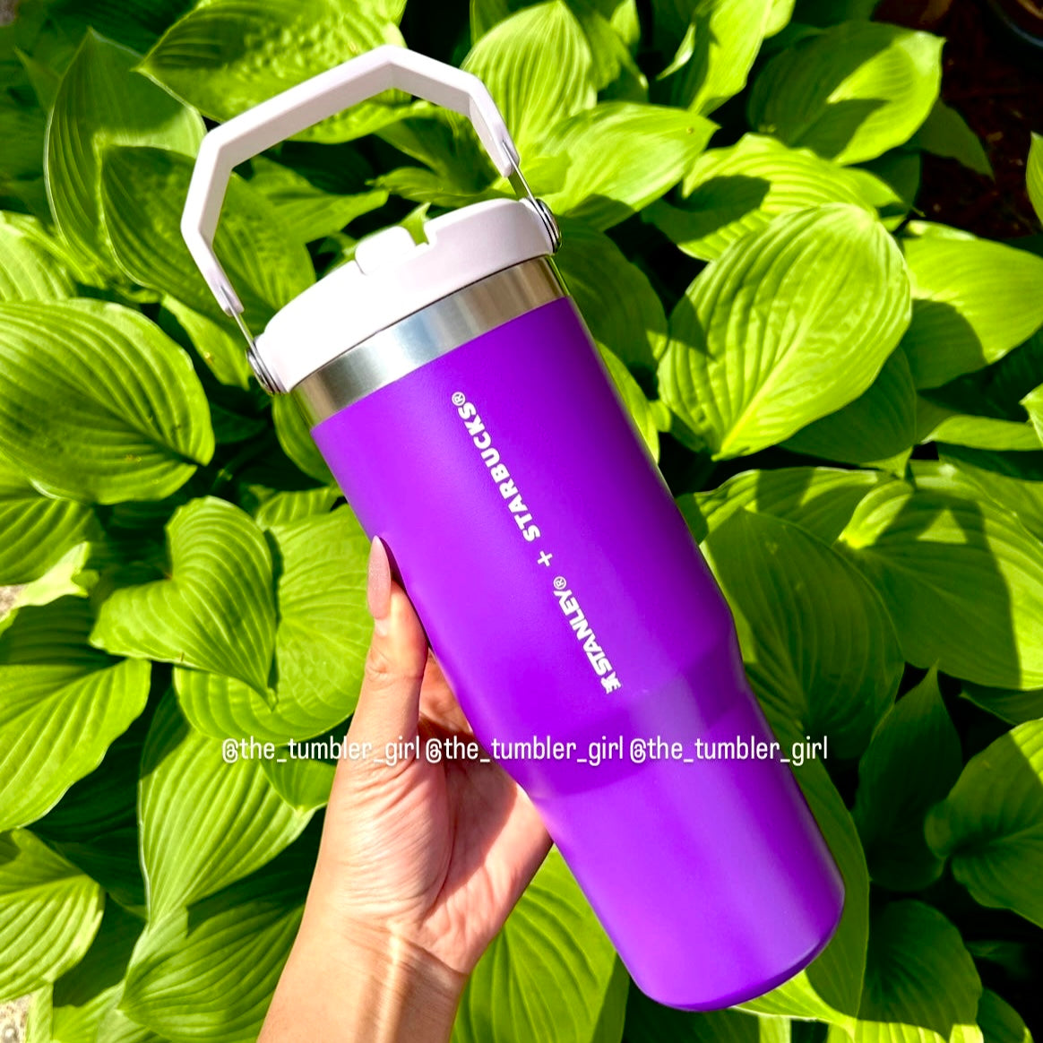 Starbucks China x Stanley 30oz Purple Travel Tumbler - Flip Straw & Carry Handle (READY TO SHIP)