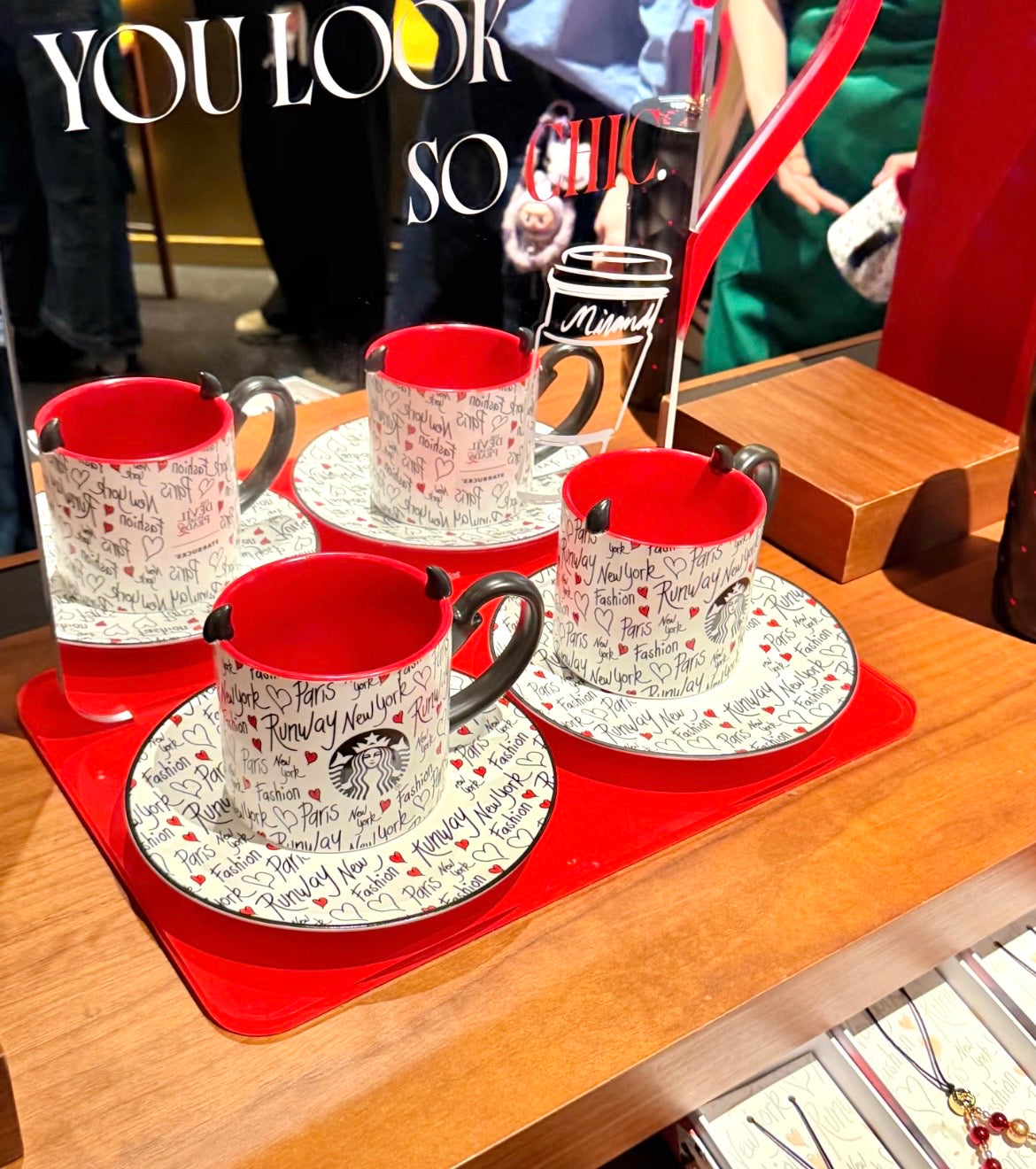 Starbucks China x The Devil Wears Prada 12oz Ceramic Mug & Saucer (READY TO SHIP)