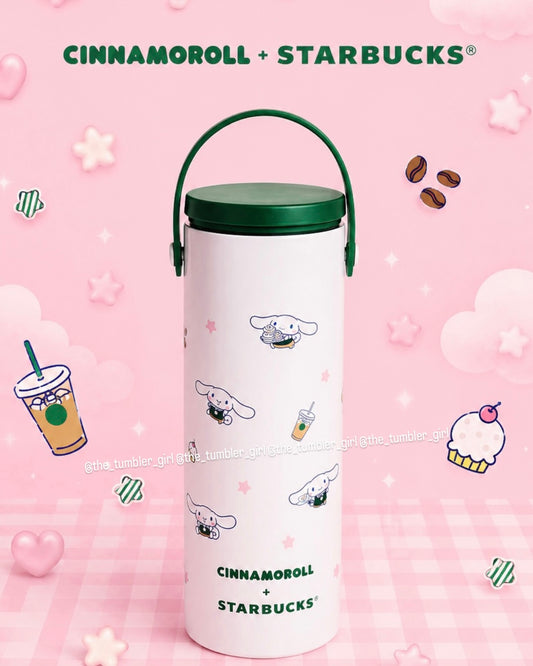 Starbucks Phillippines x Cinnamoroll Limited Edition 16oz Stainless Steel Water Bottle With Handle (Ships End of June)