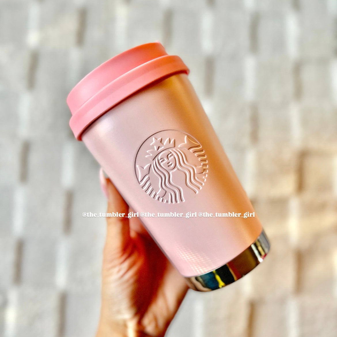 Starbucks Thailand Baby Pink 16oz Stainless Steel Tumbler