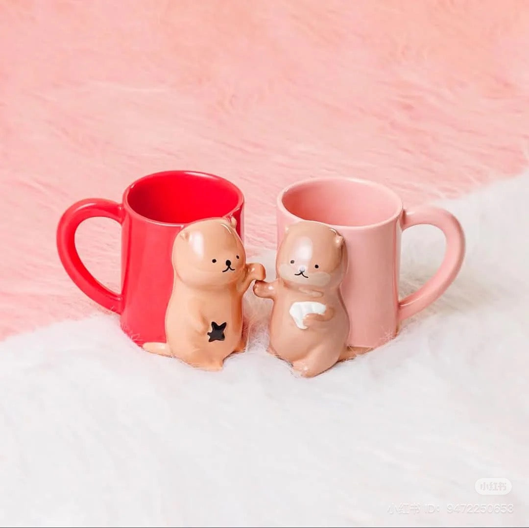 *PRE-ORDER* Starbucks Taiwan 8oz Otter Ceramic Mug Set