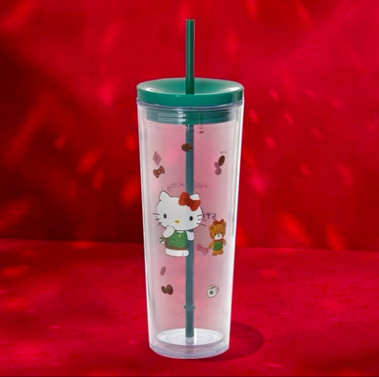 Starbucks x Hello Kitty 2025 Holiday Cold Cup Tumbler 24oz (READY TO SHIP)