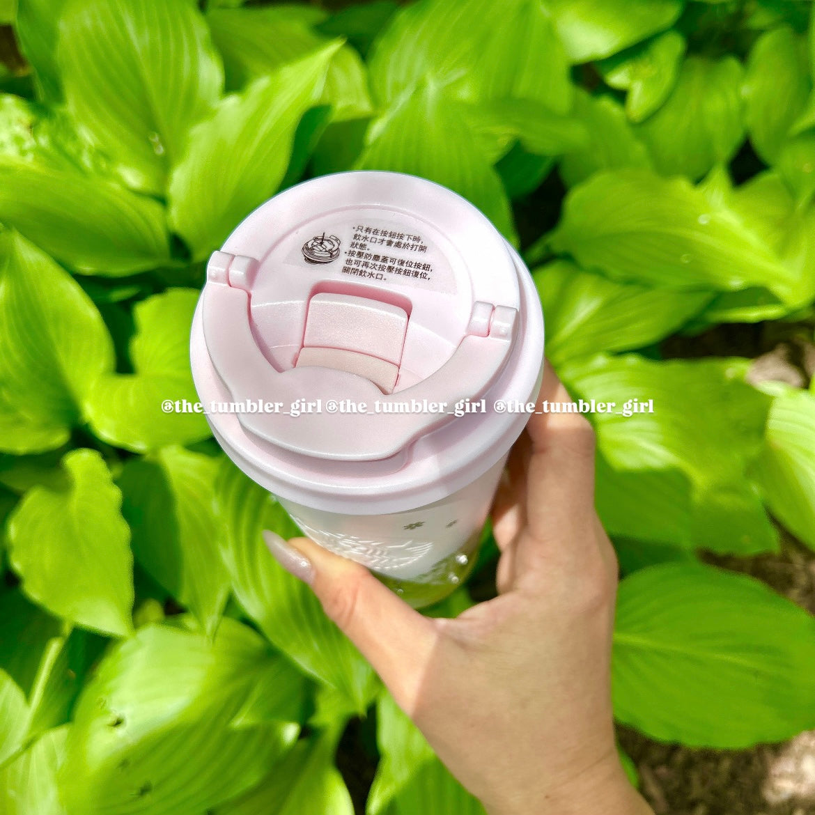 Starbucks Taiwan 2025 Mother’s Day - 16oz Pink Flower Rhinestone Stainless Steel (READY TO SHIP)