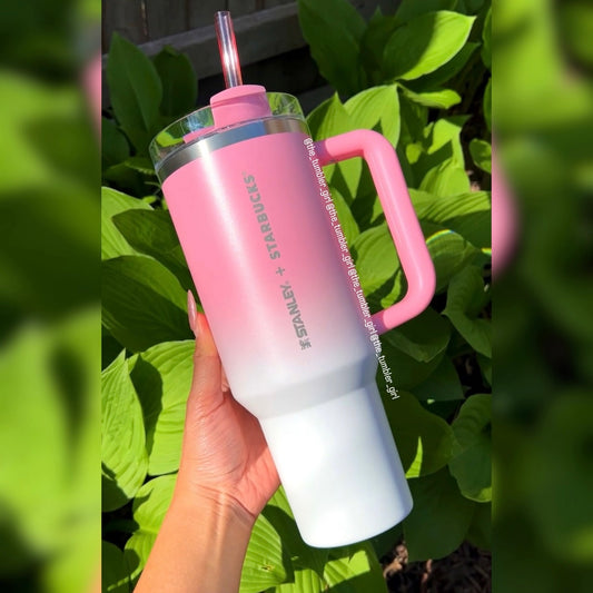 Stanley x Starbucks Philippines Sweet Pink Gradient 40oz Stainless Steel Tumbler