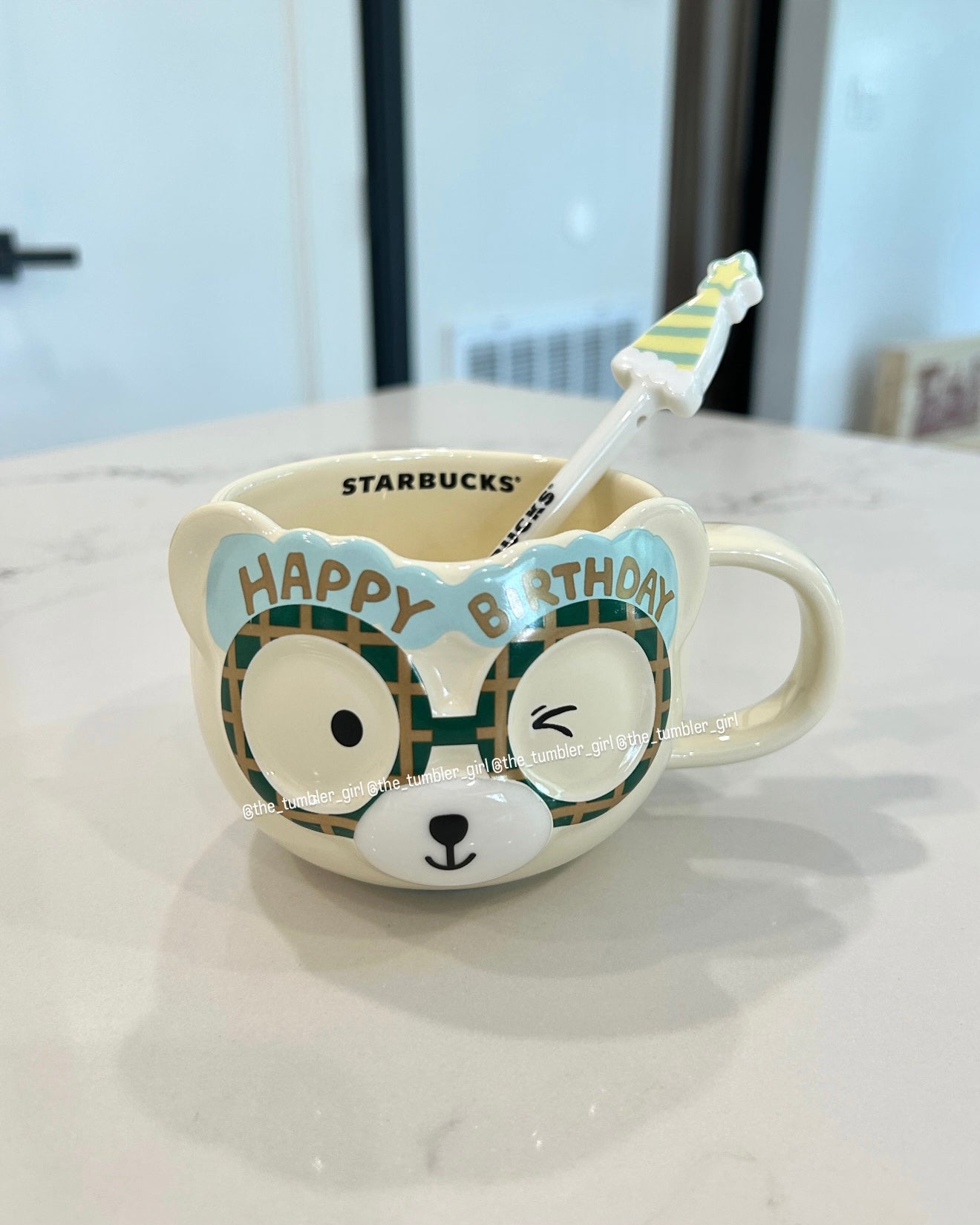 2026 China Exclusive 12oz Birthday Bearista Ceramic Mug With Stirrer (READY TO SHIP)