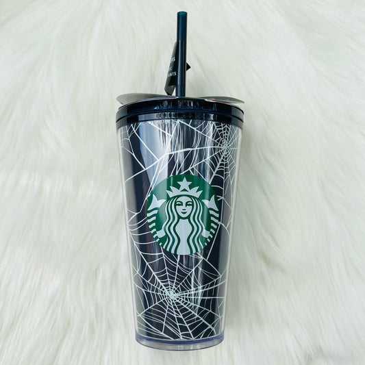 Starbucks US 2021 Halloween Release Glow In The Dark Spider Web Grande Cup 16oz