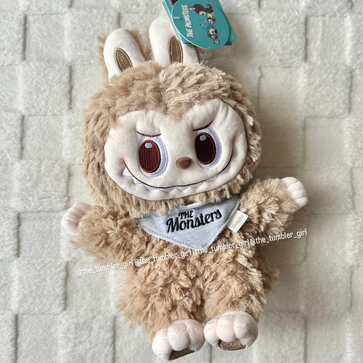 POP MART POP LAND LABUBU Hand Puppet Plush (Brown/Light Brown)