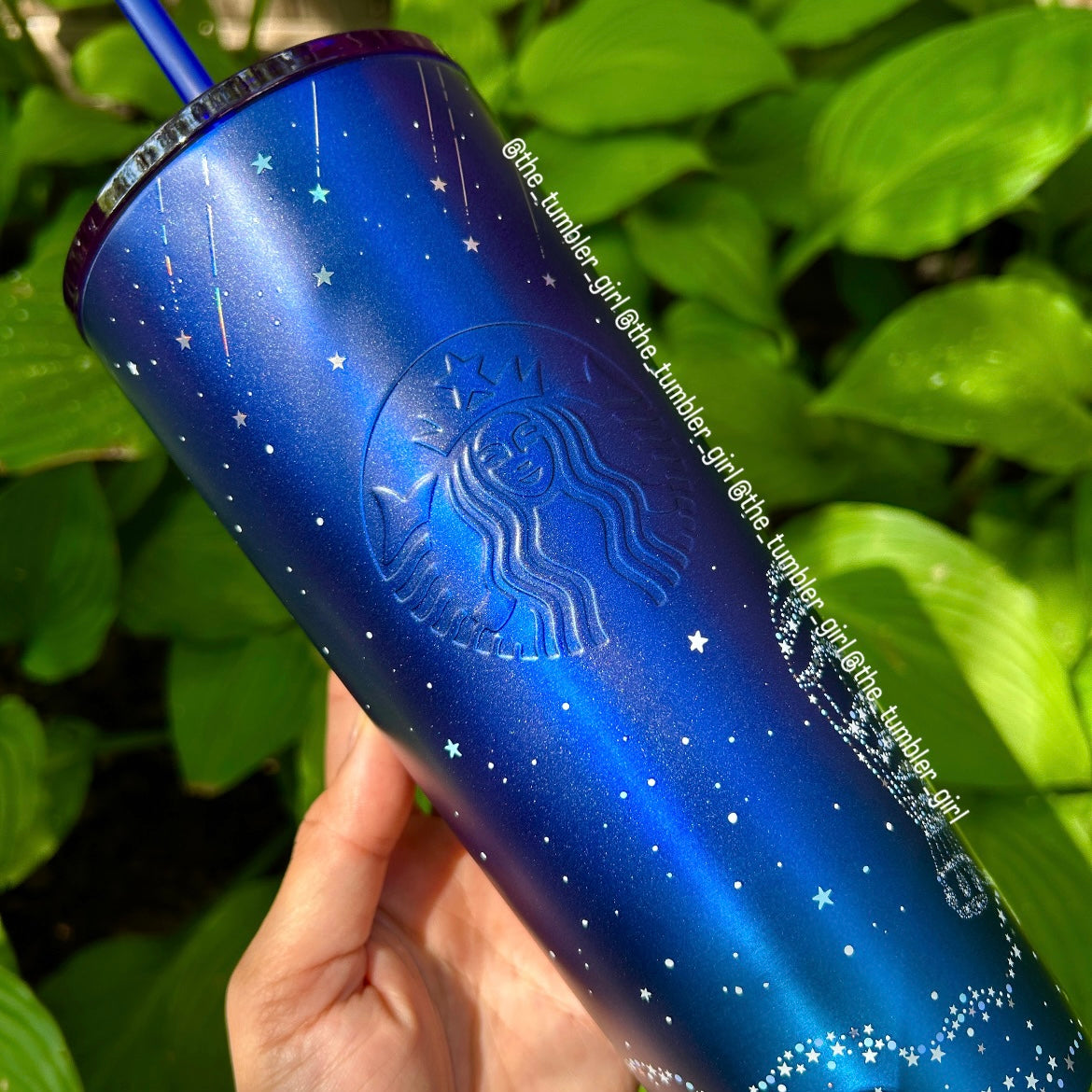 Starbucks Korea 2023 Glittery Blue Stainless Steel 24oz Tumbler