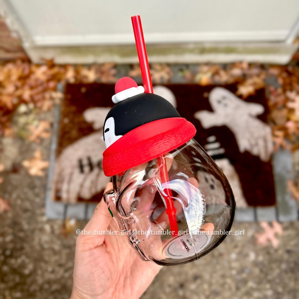 Starbucks China Exclusive Penguin Glass Cold Cup 22oz (READY TO SHIP)