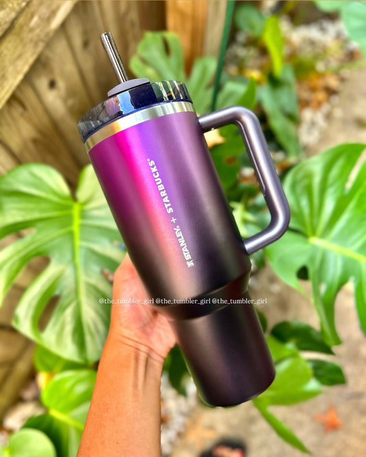 Starbucks China x Stanley 40oz Halloween Purple Black Gradient Stainless Steel Tumbler (READY TO SHIP)