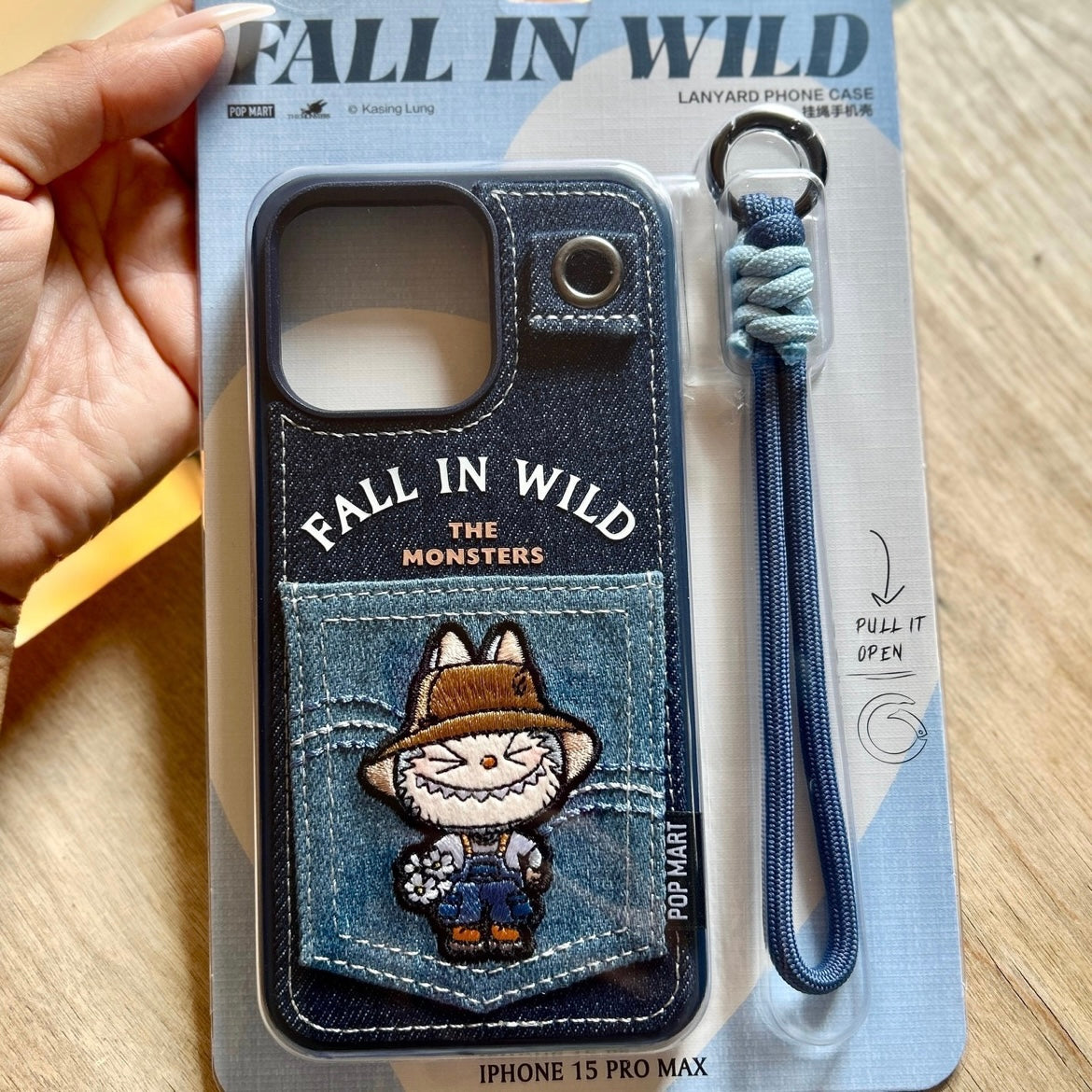 POP MART THE MONSTERS Fall in Wild Lanyard Phone Case – iPhone 14/15 Pro Max