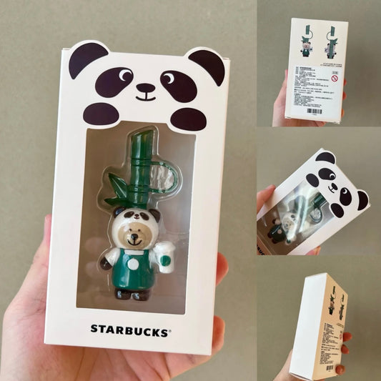 Starbucks China Exclusive Panda Green Bamboo Cover Topper