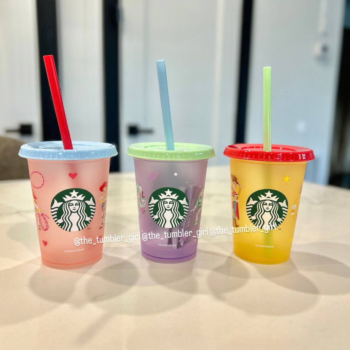 Starbucks Korea x Toy Story 5 Series 8oz Reusable Cold Cups Set (READY TO SHIP)