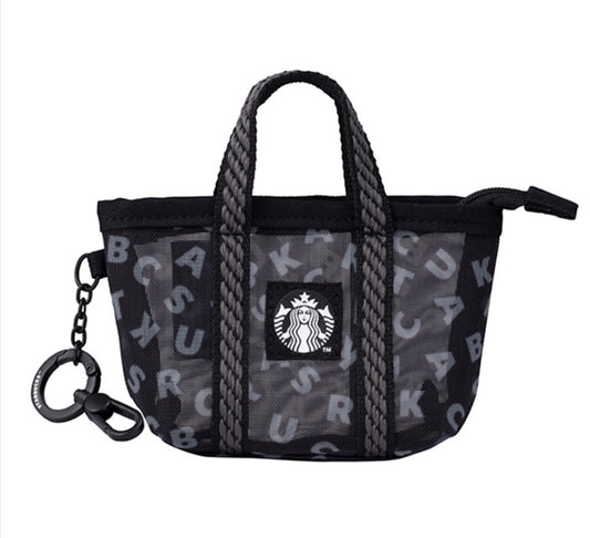 Starbucks Taiwan Black Coin Purse/Keychain (ships late March)