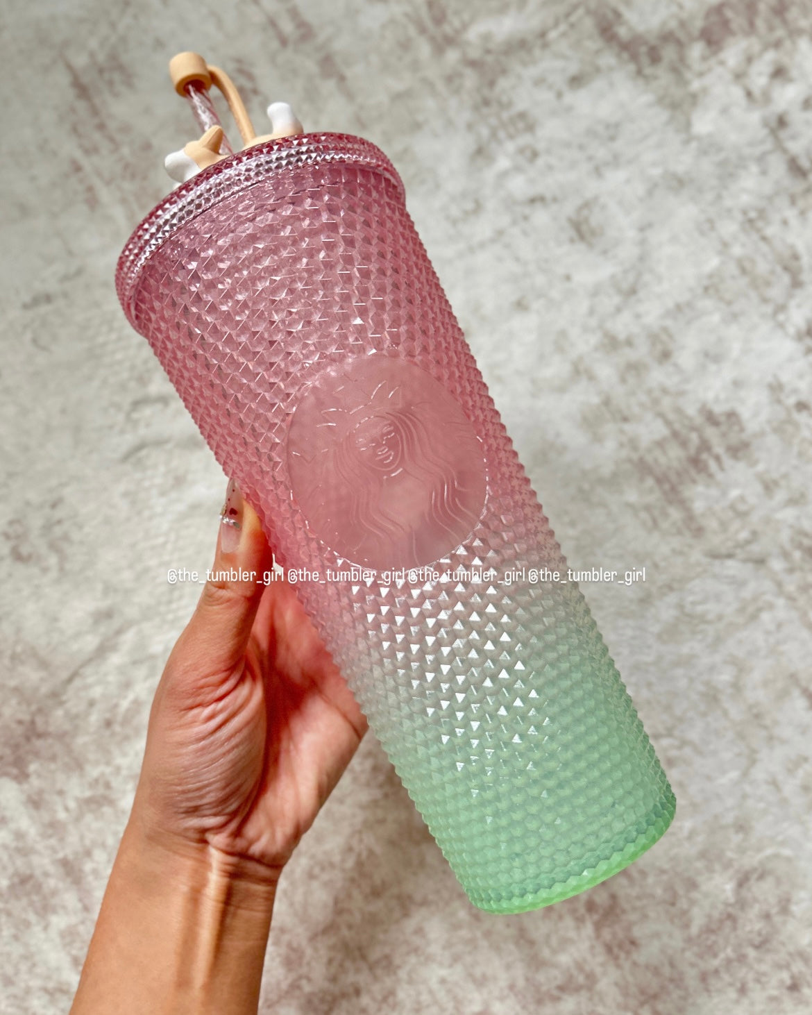 Starbucks Taiwan Spring Ombré Corgi Studded Tumbler (READY TO SHIP)