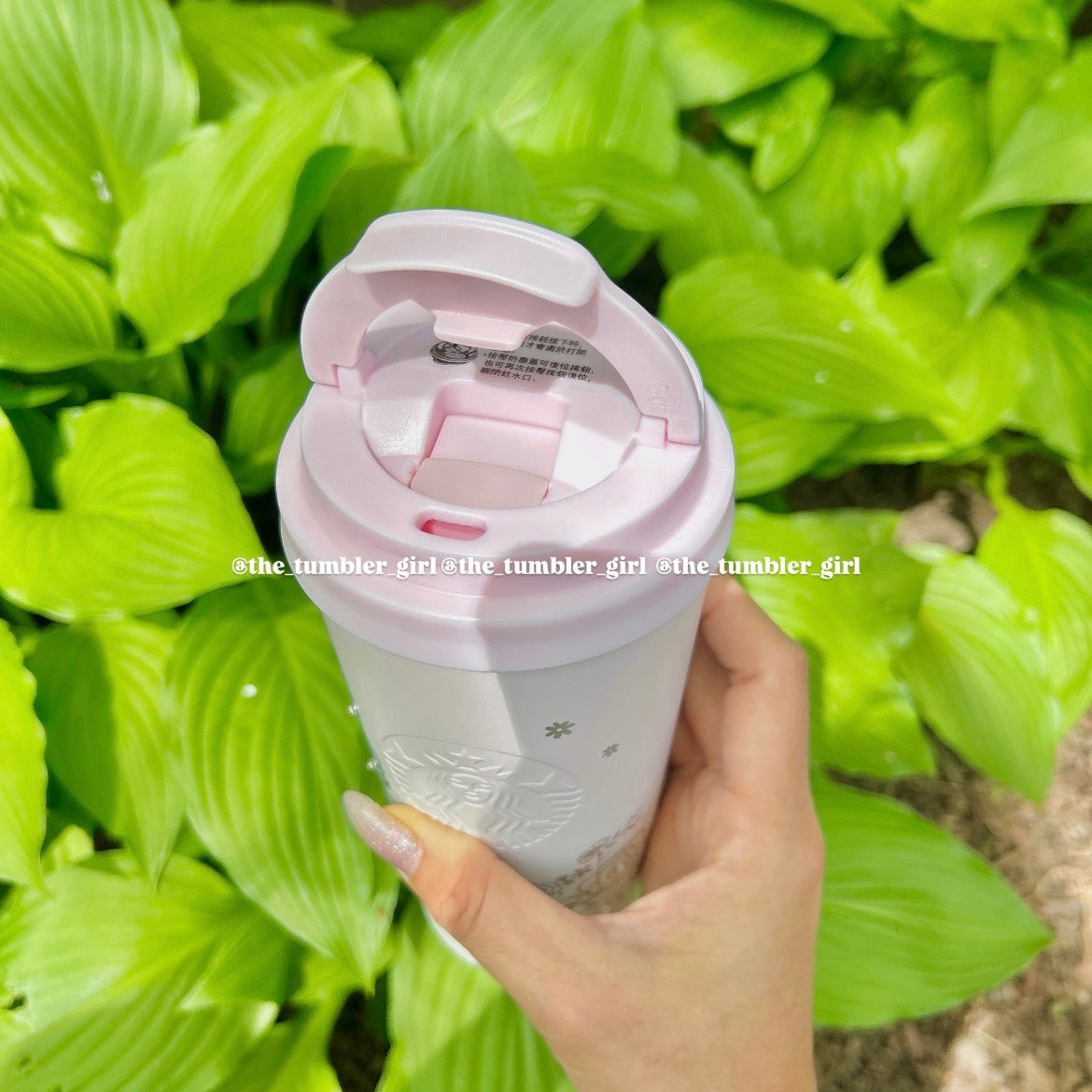 Starbucks Taiwan 2025 Mother’s Day - 16oz Pink Flower Rhinestone Stainless Steel (READY TO SHIP)