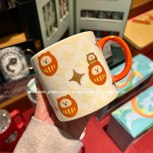 Starbucks Taiwan Lucky Daruma Mug 14oz (ships late March)