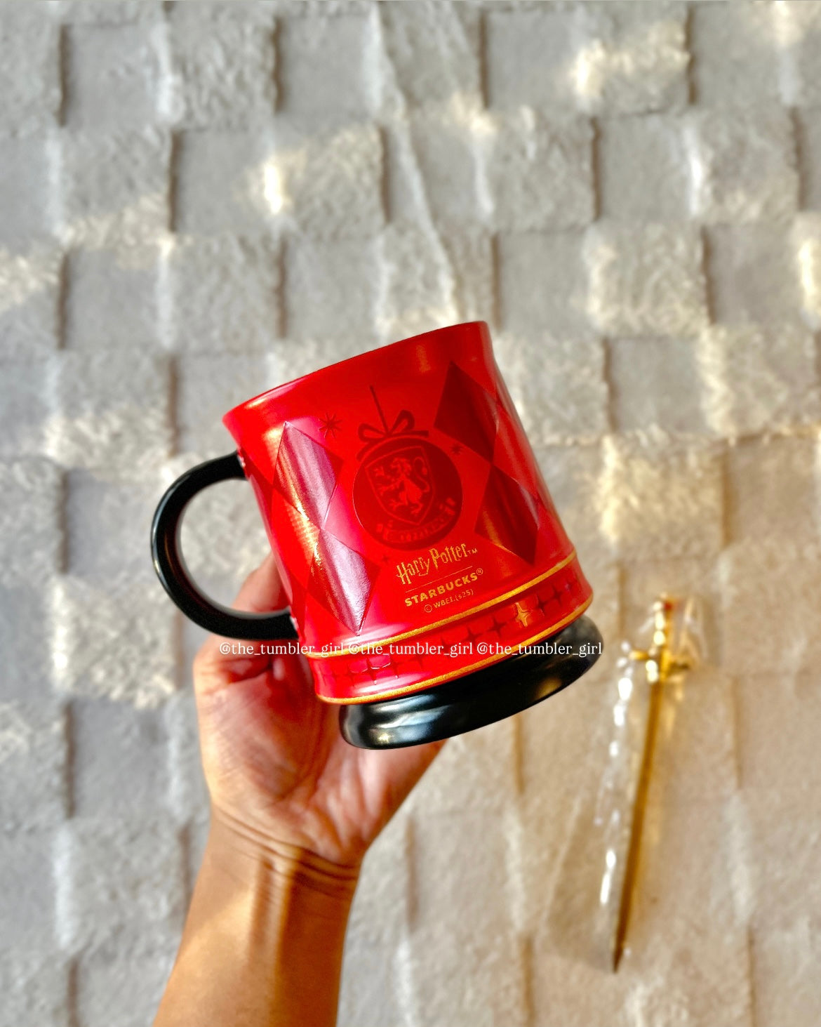 Starbucks China x Harry Potter Gryffindor Temperature-Activated Mug 12oz + Stirring Stick (READY TO SHIP)