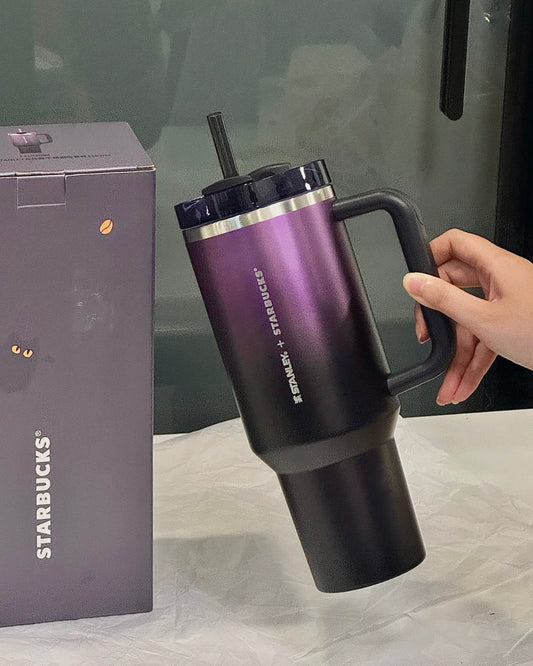 Starbucks China x Stanley 40oz Halloween Purple Black Gradient Stainless Steel Tumbler (READY TO SHIP)