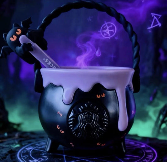 Starbucks China Exclusive 12oz Halloween Color-Changing Mug with Stirrer  (READY TO SHIP)