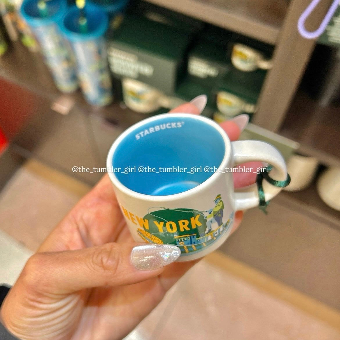 Starbucks New York Mini Ceramic Ornament Mug  Discovery Series 2oz (READY TO SHIP)