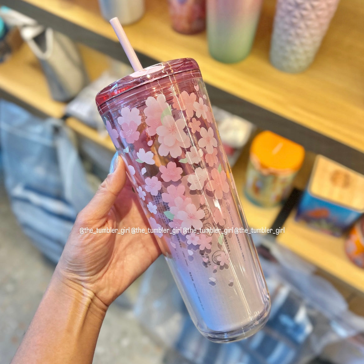 Starbucks Taiwan Sakura Cherry Blossom Cold Cup Tumbler 24oz (ships late March)