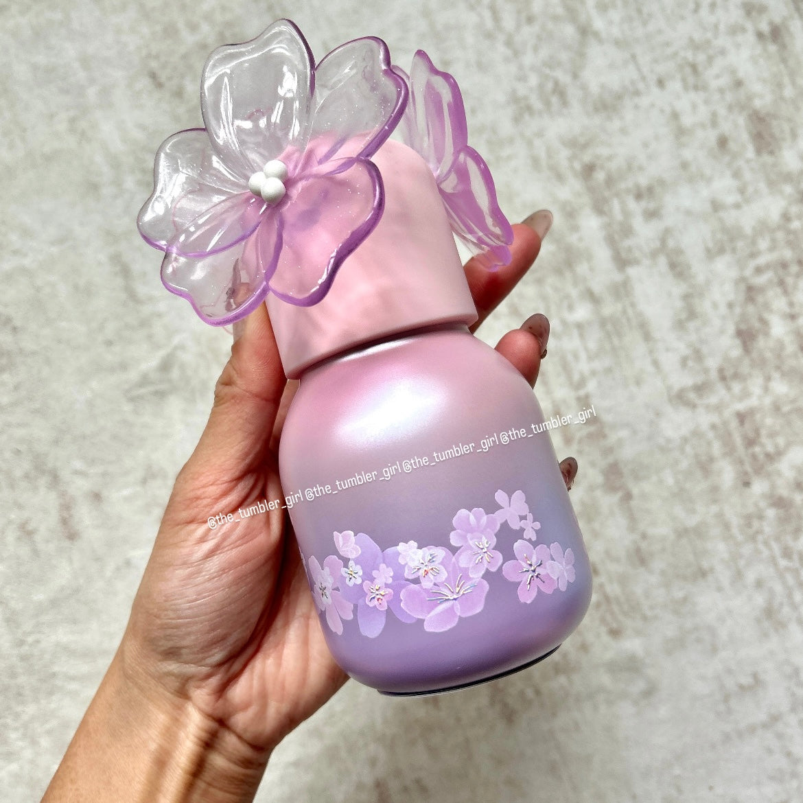 Starbucks China Twilight Sakura Series 7oz Perfume Bottle Shaped Tumbler (READY TO SHIP)