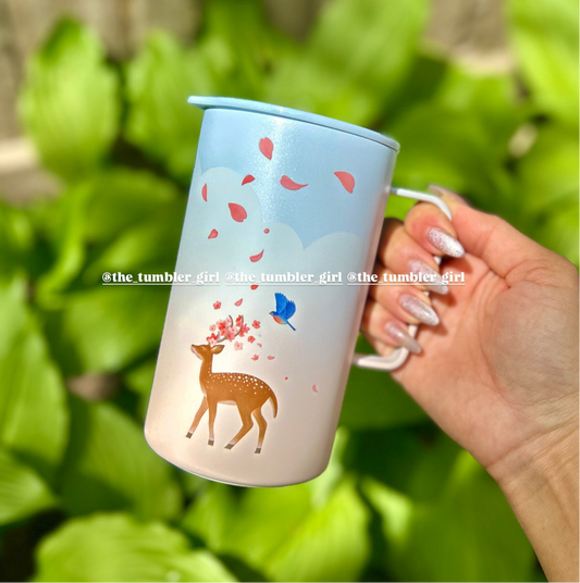 Starbucks Taiwan 20oz Sakura Kingdom Stainless Steel Handle Mug (READY TO SHIP)