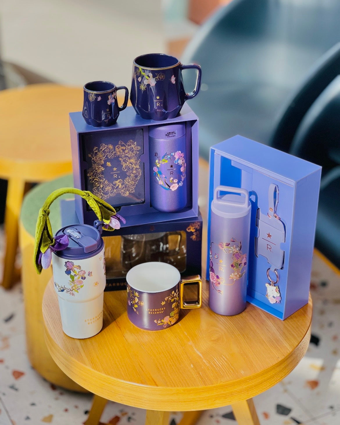 Starbucks China Reserve Spring Bloom Series 17oz Stainless Steel Tumbler With Card Holder