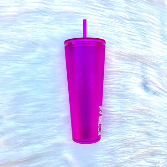 Starbucks Halloween Purple Soft Touch Cold Cup Tumbler (24oz)