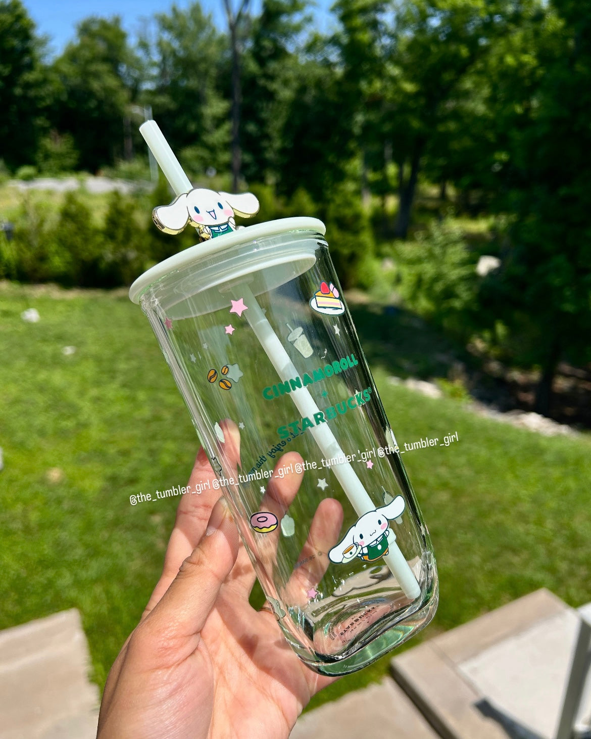 2026 Philippines Exclusive Cinnamoroll 16oz Glass Cup (READY TO SHIP)