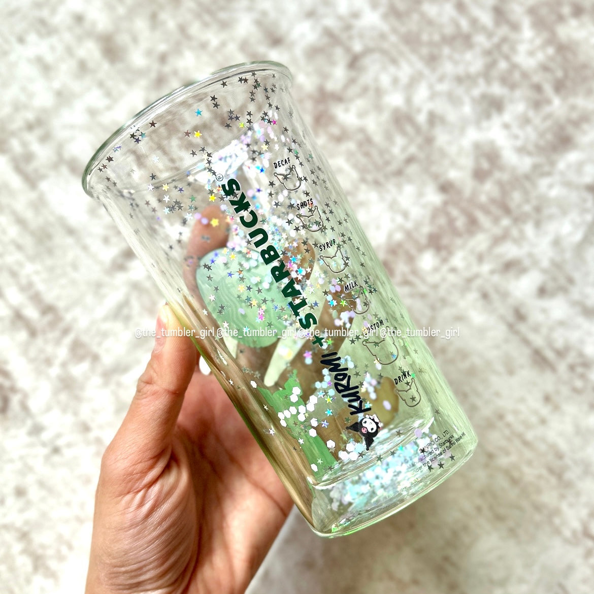 Starbucks Hong Kong x Kuromi 12oz Double-Wall Glass Cup (READY TO SHIP)