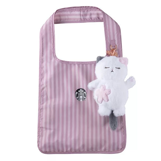 Starbucks Taiwan Sakura Cat Storage Bag (ships late March)
