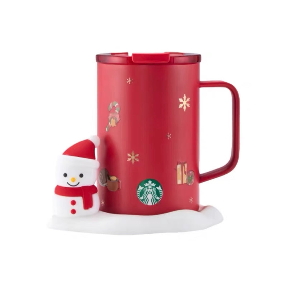 Starbucks China Christmas 16oz Stainless Steel Cup + Coaster (PRE-ORDER)