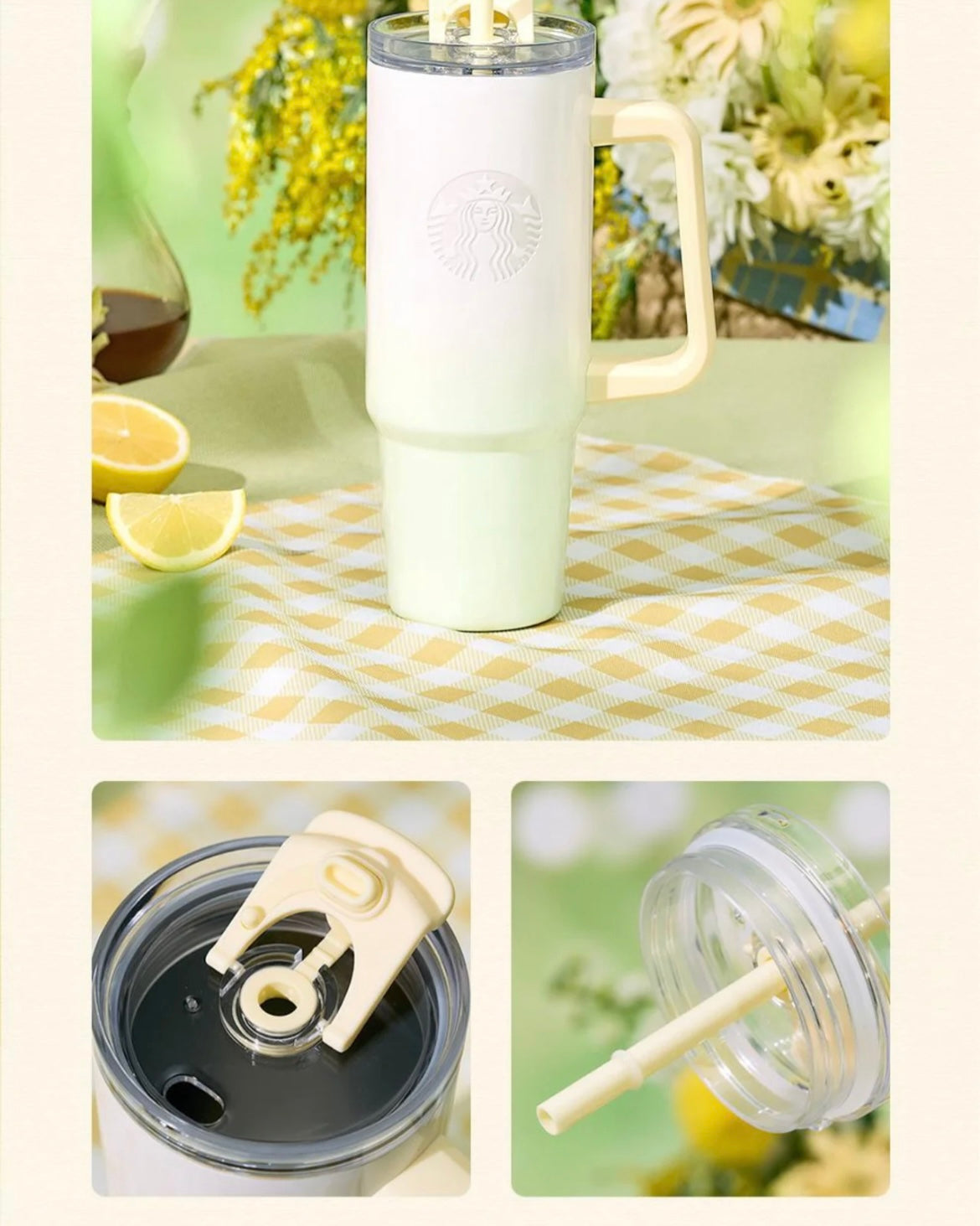 Starbucks China 2025 Spring Sky Series 30oz Stainless Steel Straw Tumbler (ships late March)