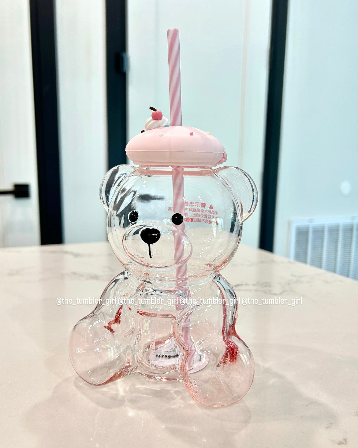 Starbucks China 2026 Summer Dessert Party Bearista Glass Cold Cup (ships in a week)
