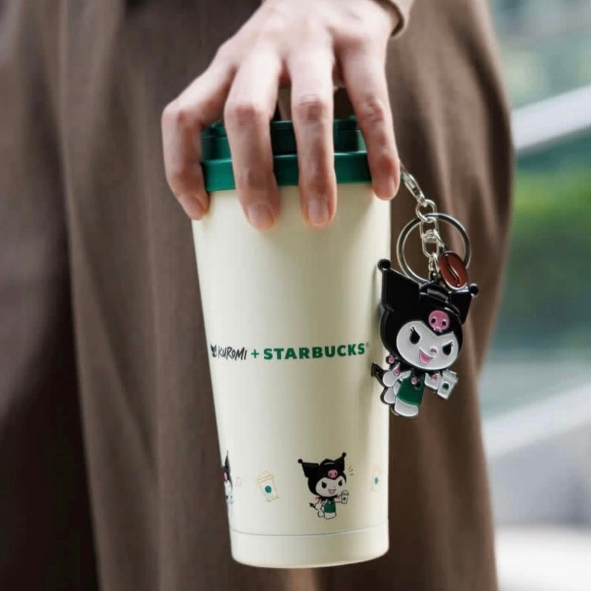 Starbucks Hong Kong x KUROMI 16oz Stainless Steel Tumbler with Metal Charm (READY TO SHIP)