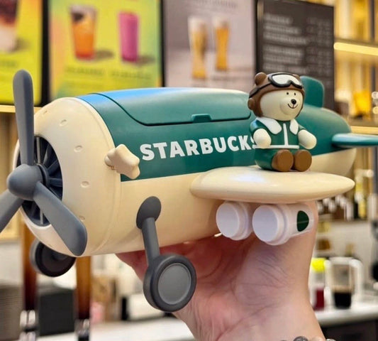Starbucks Taiwan Retro Airplane Toy Storage Box Limited RARE (ships late March)
