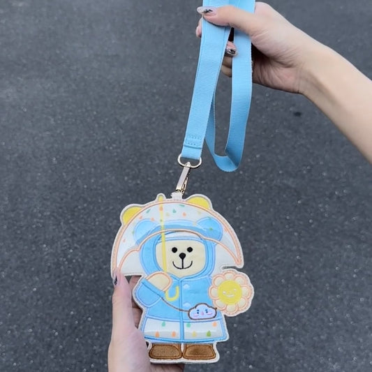 Starbucks China Summer Rain or Shine Yellow Bear Card Holder (READY TO SHIP)